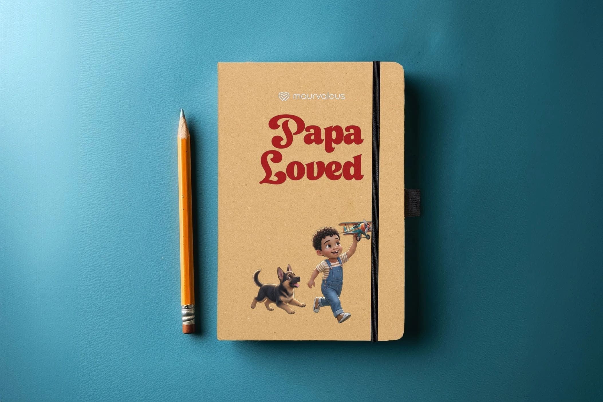 Papa Loved Creation Premium Recycled Notebook